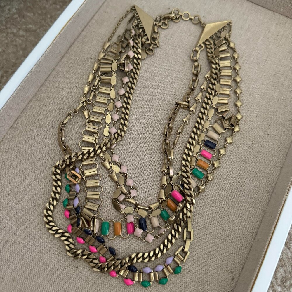Stella and Dot Layered Necklace (Like New, Comes with Box)